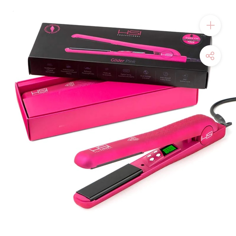 HSI PROFESSIONAL /// DIGITAL GLIDER PLUS - PINK HAIR STRAIGHTENER